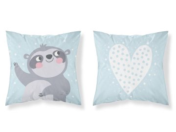 Povlak na polštářek Lenochod blue  Bavlna, 40x40 cm