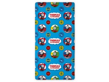 Prostěradlo Mašinka Tomáš a přátelé 90x200 cm