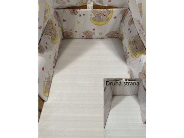 SDS Mantinel do postýlky Medvídci hnědá Bavlna, výplň: Polyester, 195/28 cm
