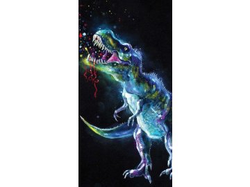 Osuška Dinosaur Black 70x140 cm