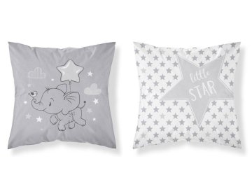 DETEXPOL Povlak na polštářek Slon Grey  Bavlna, 40/40 cm