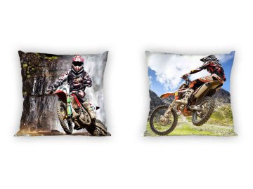 FARO Povlak na polštářek Motokros  Bavlna, 40/40 cm