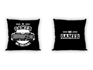 FARO Povlak na polštářek PC Gamer  Bavlna, 40/40 cm