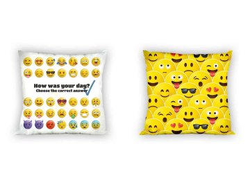 FARO Povlak na polštářek Smajlíci  Bavlna, 40/40 cm