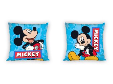 FARO Povlak na polštářek Mickey blue  Bavlna, 40/40 cm