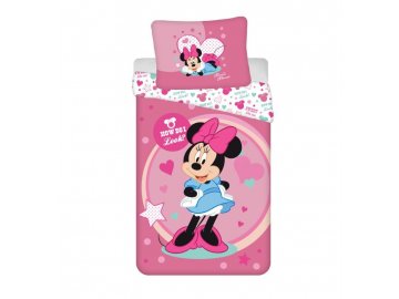 JERRY FABRICS Povlečení Minnie Sweet like me micro  Polyester - mikrovlákno, 140/200, 70/90 cm