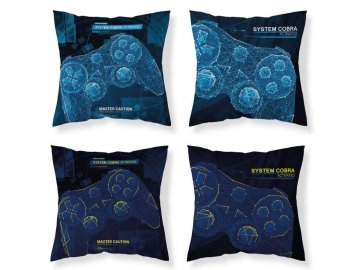 DETEXPOL Povlak na polštářek Game Cobra svítící  Bavlna, 40/40 cm