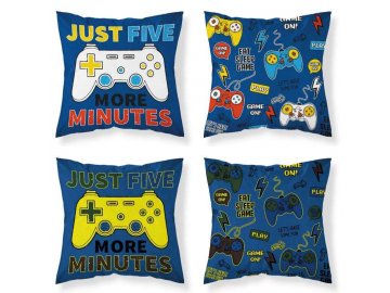 DETEXPOL Povlak na polštářek Play Game svítící  Bavlna, 40/40 cm