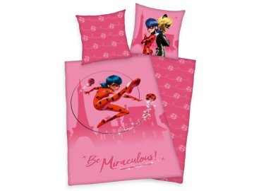 Povlečení Kouzelná Beruška pink  Bavlna, 140x200, 70x90 cm