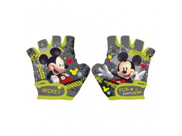Cyklo rukavice Mickey grey 70% polyester, 30% elastan, UNI 5 odpovídá 3 - 9 let