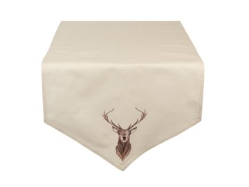 bezovy behoun na stul s jelenem cosy lodge 50160 cm