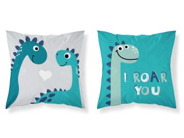 Povlak na polštářek Malý Dino  Bavlna, 40x40 cm