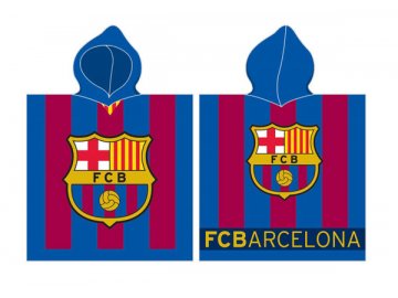 Pončo FC Barcelona 50x115 cm