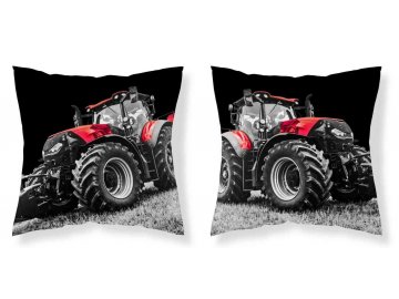 DETEXPOL Povlak na polštářek Traktor red micro  Polyester, 40/40 cm