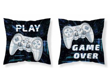 Povlak na polštářek Game Over micro  Polyester, 40x40 cm