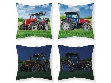 Povlak na polštářek Traktor svítící  Bavlna, 40x40 cm