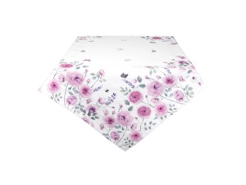 ubrus na stul roses and butterflies 100100 cm