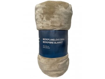 JERRY FABRICS Deka microflanel super soft Béžová  Polyester, 150/200 cm