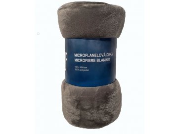 JERRY FABRICS Deka microflanel super soft Šedá Polyester, 150/200 cm