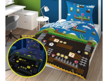 DETEXPOL Povlečení Lumíci svítící  Bavlna, 140/200, 70/80 cm