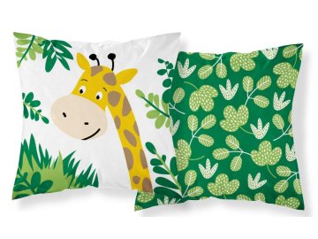 DETEXPOL Povlak na polštářek Džungle green  Bavlna, 40/40 cm