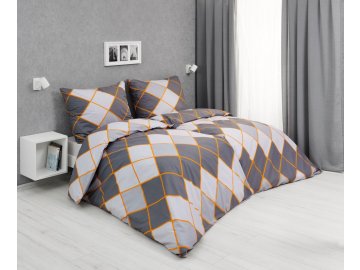 bavlnene povleceni cernosede kary 140x200 70x90 cm 670946 0