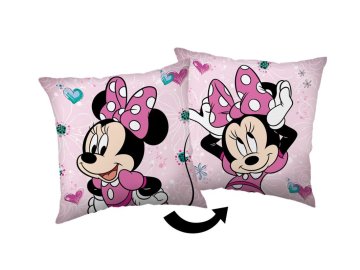 JERRY FABRICS Povlak na polštářek Minnie Pink bow 02 Bavlna, 40/40 cm