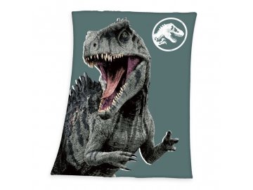 HERDING Fleece deka Jurský svět  Polyester, 130/170 cm