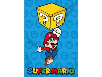 FARO Fleece deka Super Mario Cube  Polyester, 100/140 cm