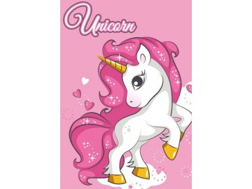 FARO Fleece deka Jednorožec  Polyester, 100/140 cm