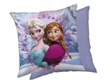 JERRY FABRICS Mikroplyšový povlak na polštářek Ledové Království Frame  Polyester, 40/40 cm