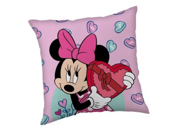 JERRY FABRICS Mikroplyšový povlak na polštářek Minnie Purple  Polyester, 40/40 cm