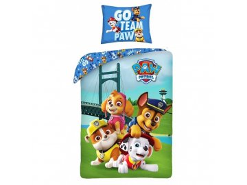 Povlečení Paw Patrol Team  Bavlna, 140x200, 70x90 cm