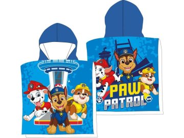 FARO Pončo Paw Patrol blue  Bavlna - Froté, 55/110 cm