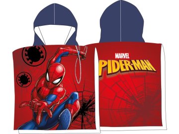 FARO Pončo Spiderman red  Bavlna - Froté, 55/110 cm