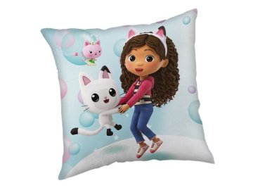 JERRY FABRICS Polštářek Gábinin kouzelný domek Bubbles  Polyester, 40/40 cm