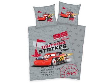 HERDING Povlečení Cars Strikes  Bavlna, 135/200, 80/80 cm