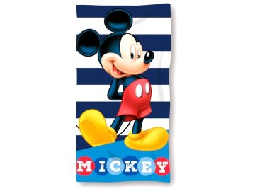 FARO Osuška Micro Mickey proužky  Polyester, 70/140 cm