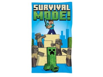 FARO Osuška Micro Minecraft Survival Mode  Polyester, 70/140 cm