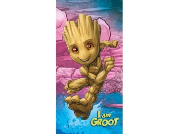 JERRY FABRICS Osuška Groot I am Groot  Bavlna - Froté, 70/140 cm