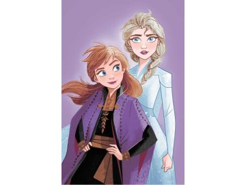 JERRY FABRICS Deka mikroflanel Ledové Království Purple 05 Polyester, 100/150 cm