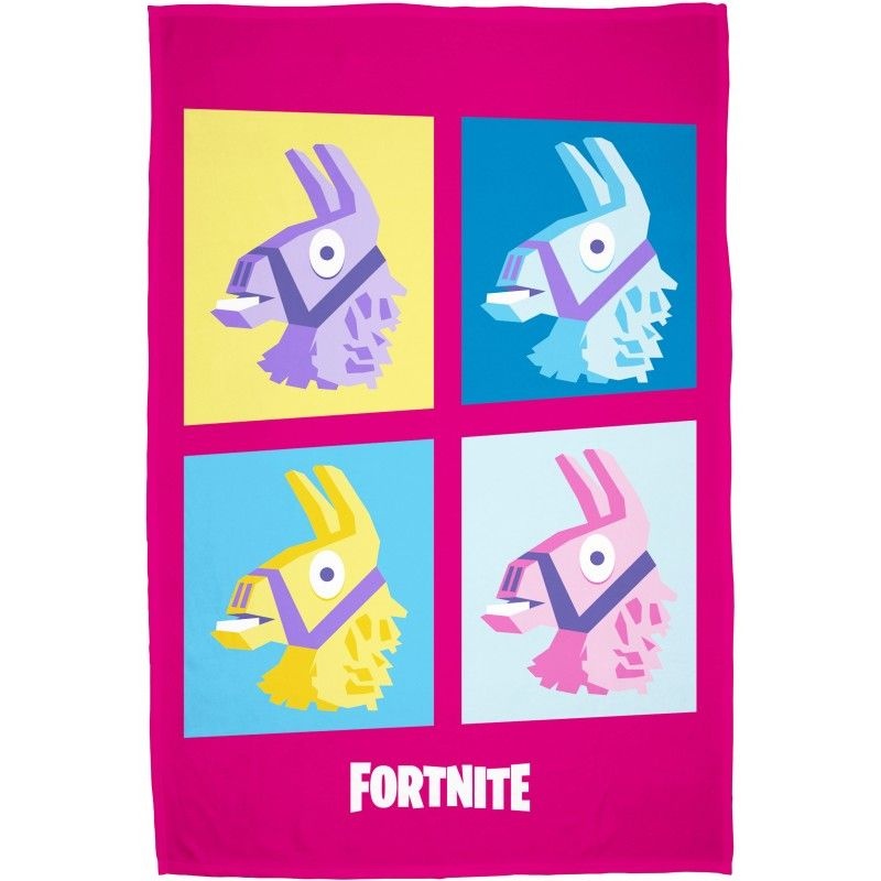 HALANTEX Fleece deka Fortnite Lama pink 100/150