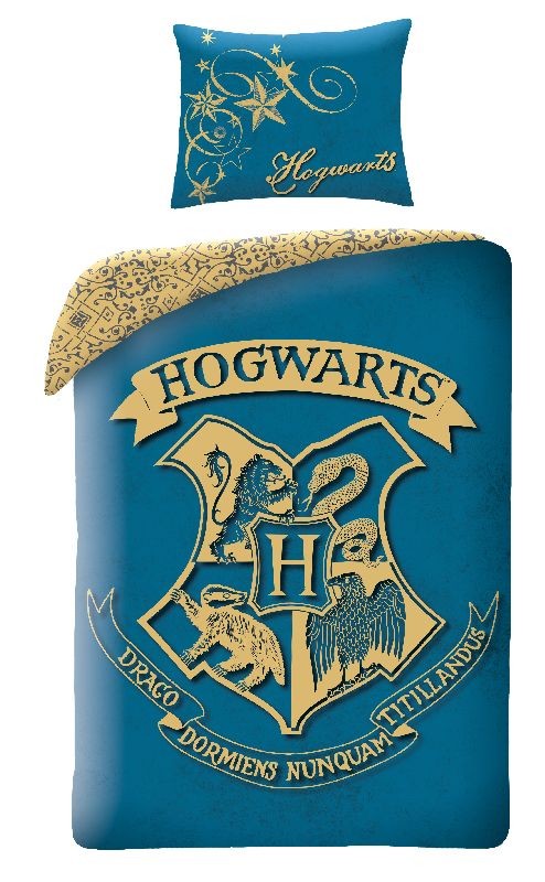 HALANTEX Povlečení Harry Potter blue Bavlna, 140x200, 70x90 cm