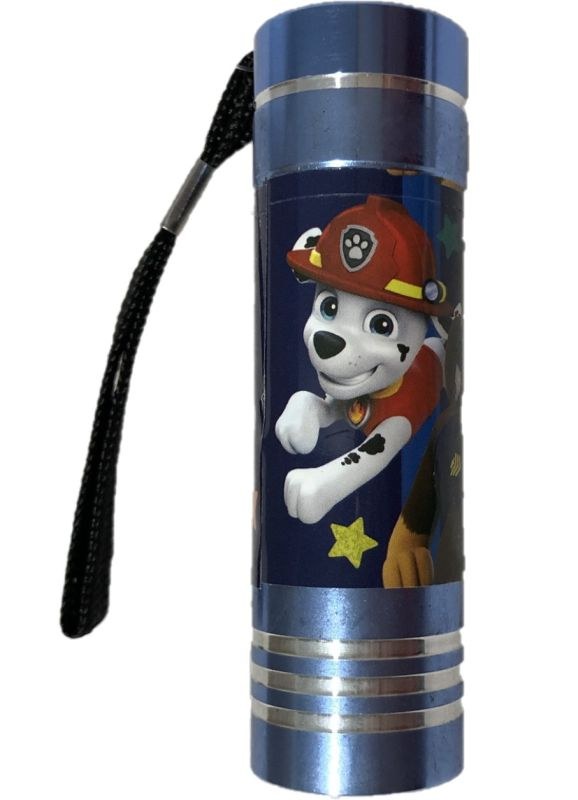 EUROSWAN Dětská hliníková LED baterka Paw Patrol modrá Hliník, Plast, 9x2,5 cm