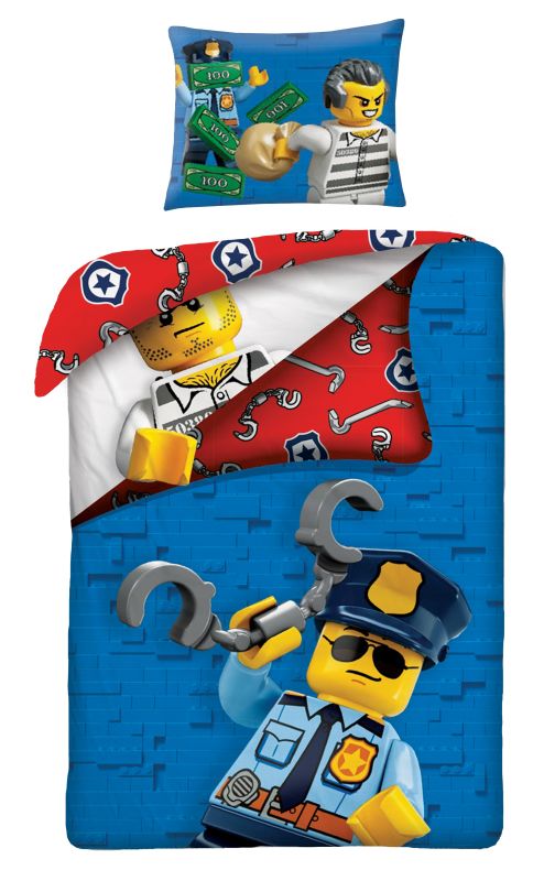 HALANTEX Povlečení Lego blue Bavlna, 140x200, 70x90 cm
