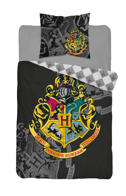 DETEXPOL Povlečení Harry Potter Black Bavlna, 140/200, 70/80 cm