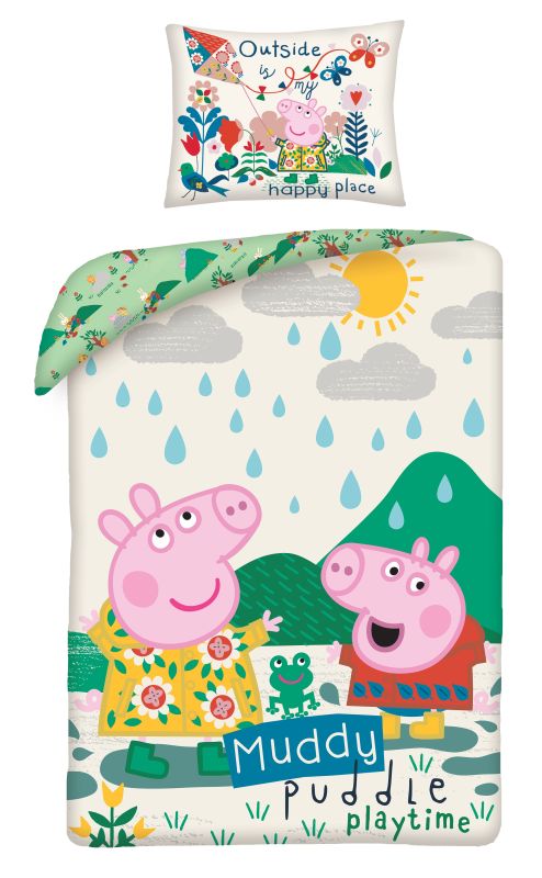 HALANTEX Povlečení Peppa Pig playtime Bavlna, 140/200, 70/90 cm