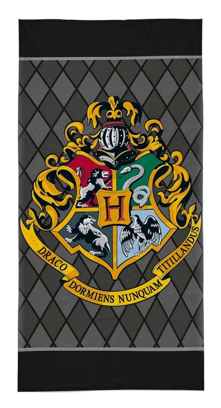 DETEXPOL Osuška Harry Potter black Bavlna - Froté, 70/140 cm