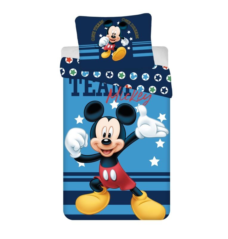 JERRY FABRICS Povlečení Mickey Team Bavlna, 140/200, 70/90 cm