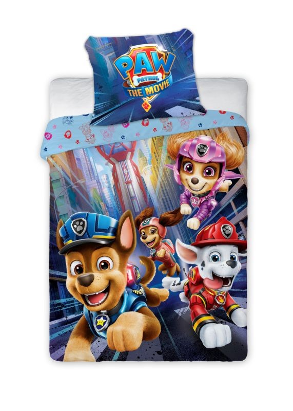 FARO Povlečení do postýlky Paw Patrol Movie jump Bavlna, 100/135, 40/60 cm